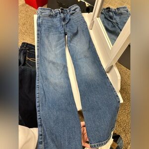 Abercrombie kids high rise flare jeans